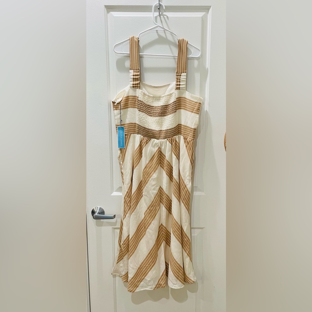NEW…Draper James Chevron Midi Dress - Picture 4 of 4